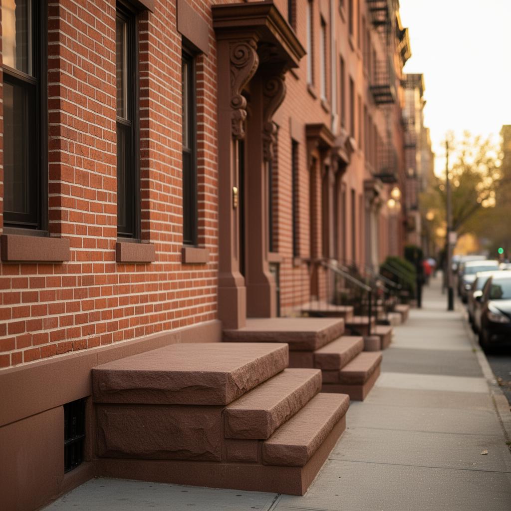 Brownstone repoint & stoop rebuild