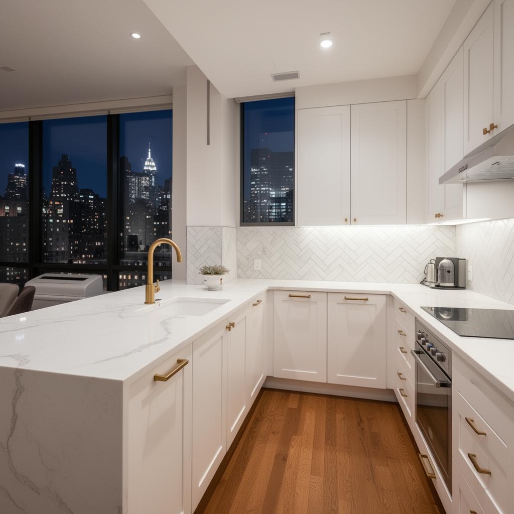 Modern Manhattan apartment kitchen